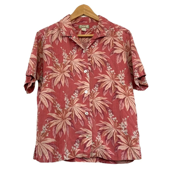 Tommy Bahama Tops - Vintage Tommy Bahama 100% silk Hawaiian floral Blouse